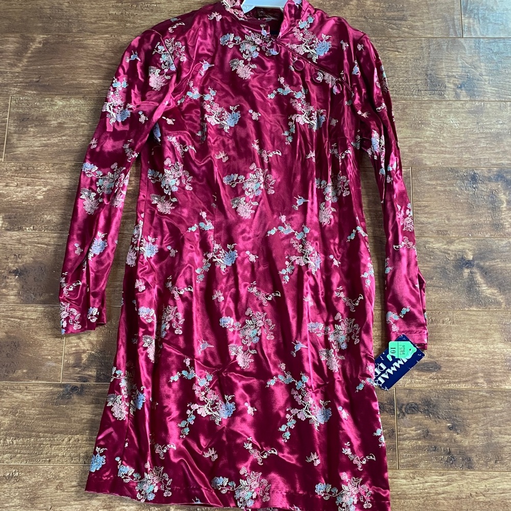 Asian Style Long Sleeve Dress